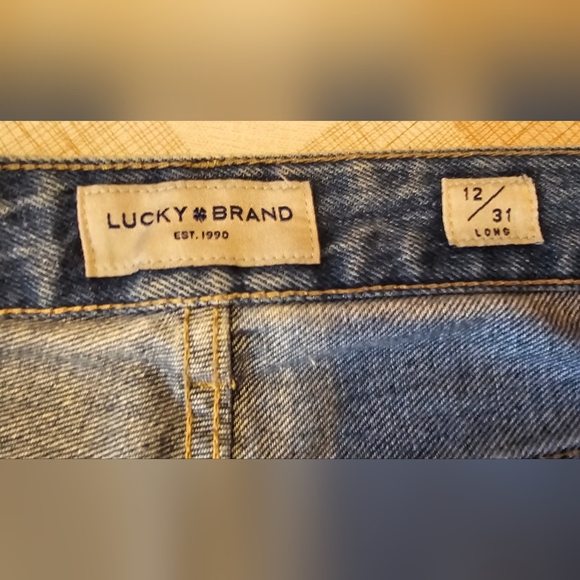 Lucky Brand Est.1990.Patched Jeans 12/31 Long,High-Rise90'   V-GRK - Picture 7 of 16